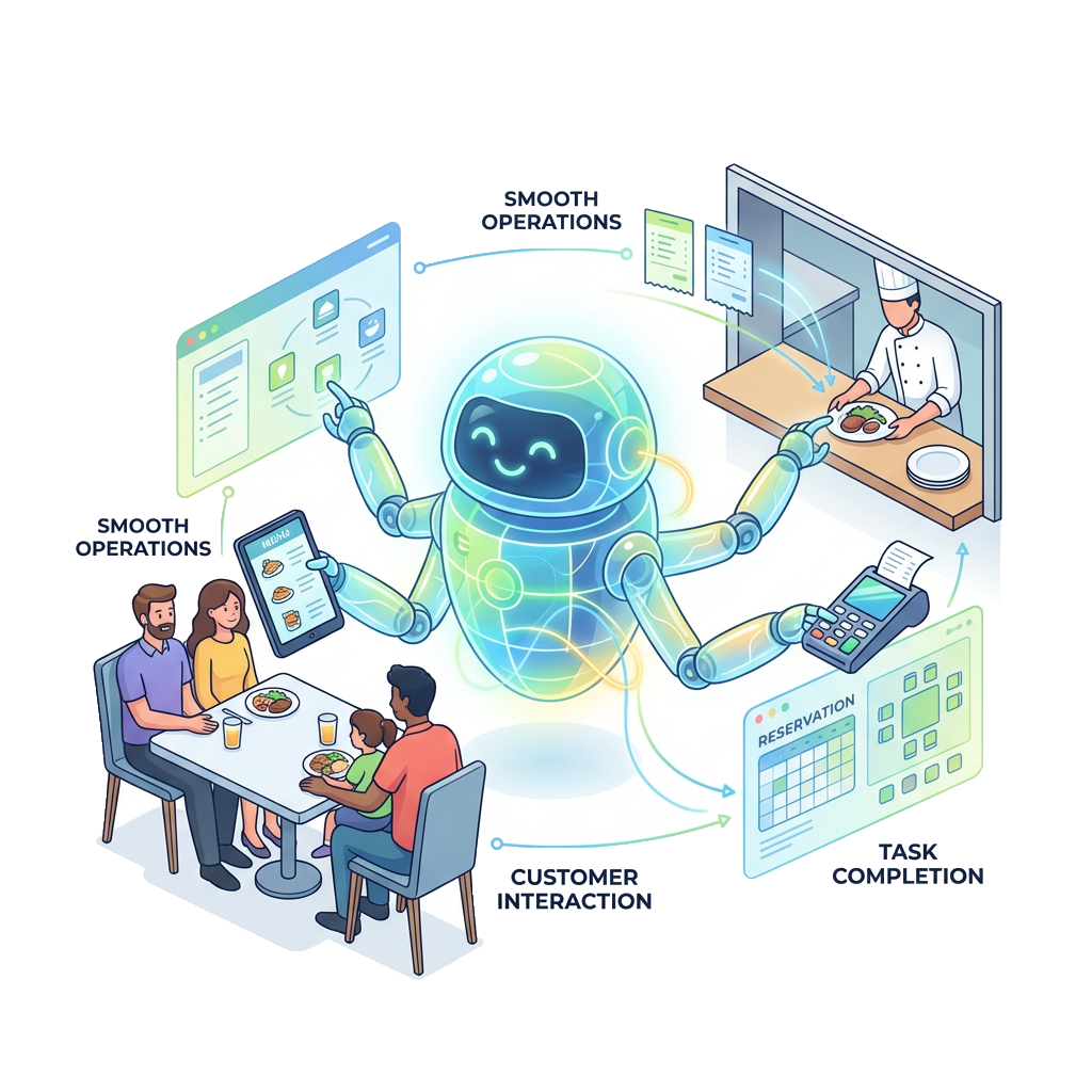 AI business solutions illustration
